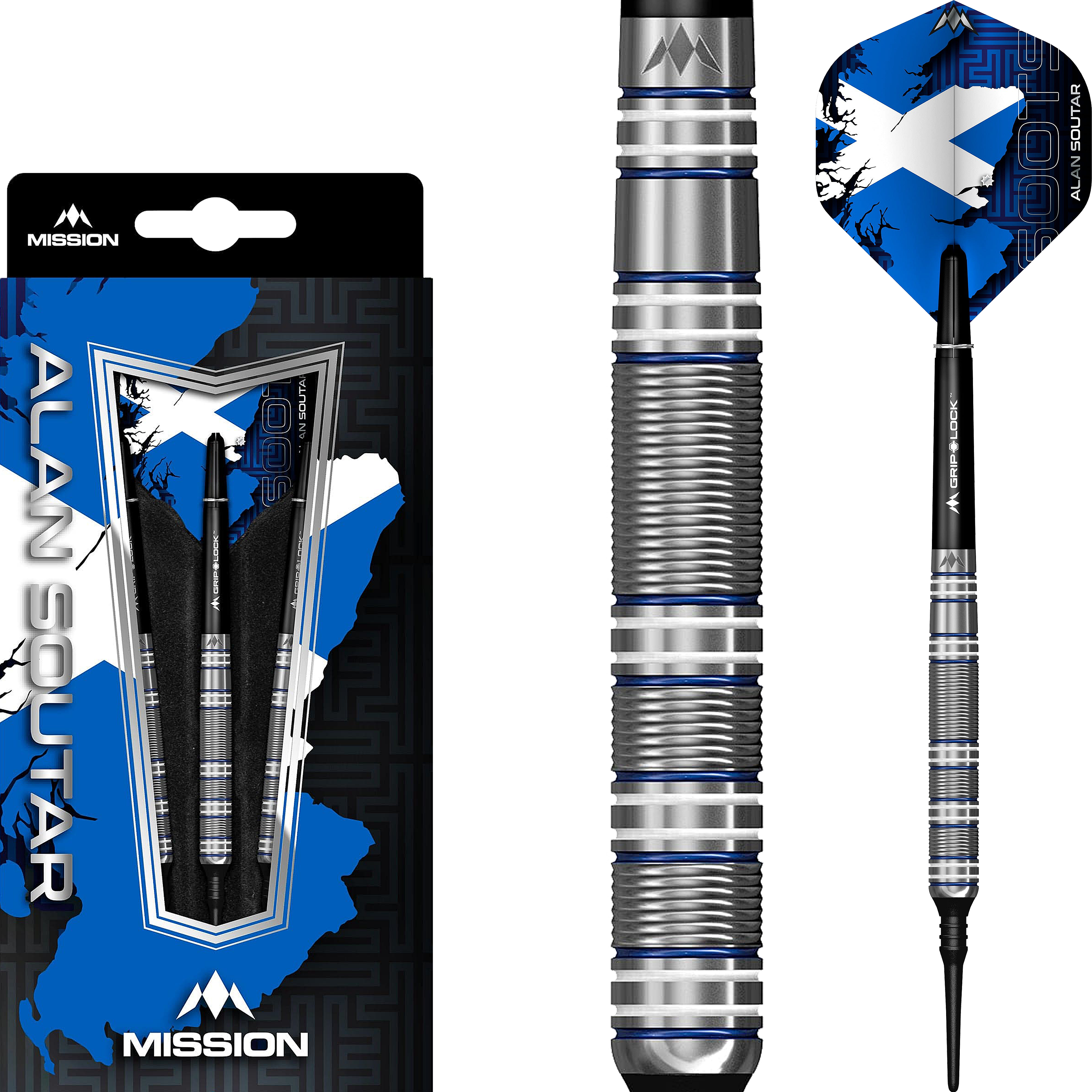 Mission - Alan Soutar Blue & White - Softdart
