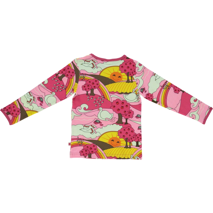 Smafolk Langarmshirt Landschaft sea pink