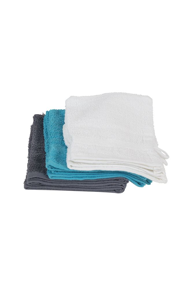 Vaskehanske 3pk absorberende frotté