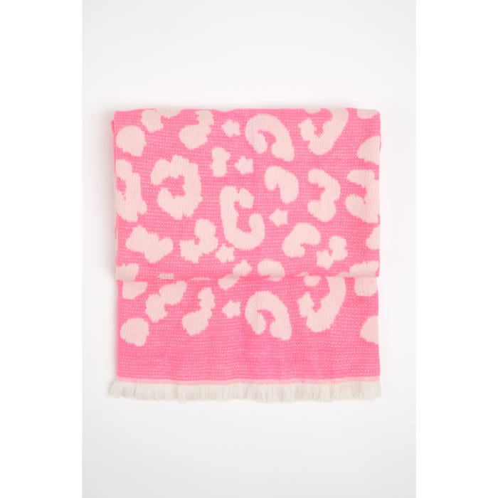 Veritas-Sjaal luipaardprint lurex