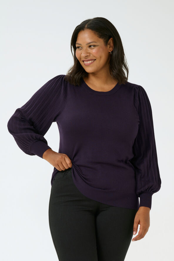Kaffe Curve KCloni Knit Pullover Dawn purple