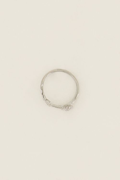Birth Flower ring met bloem