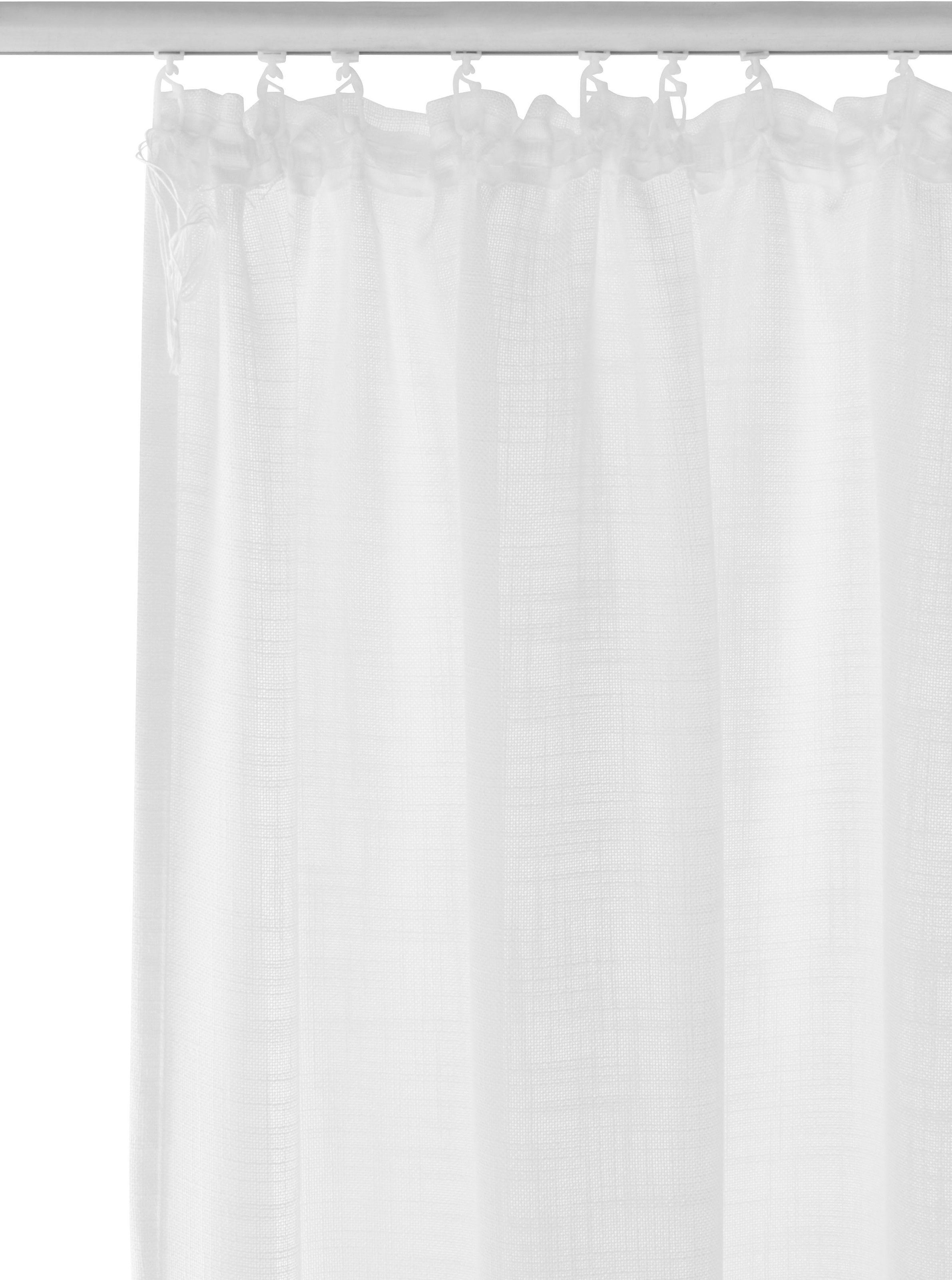 my home Gardine »Nora« Kräuselband 1 Stk. tlg. Blickdicht, Leinenlook, Polyester