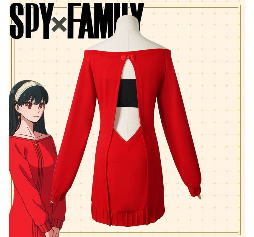 Drexxiax - Spy × Familie Yor Forger Cosplay Kostuumset