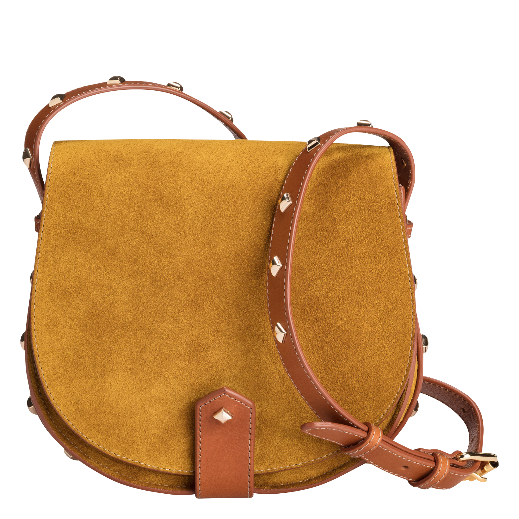 LE MAMOUR - Sac bandoulière en cuir bi-matière| Multicolore