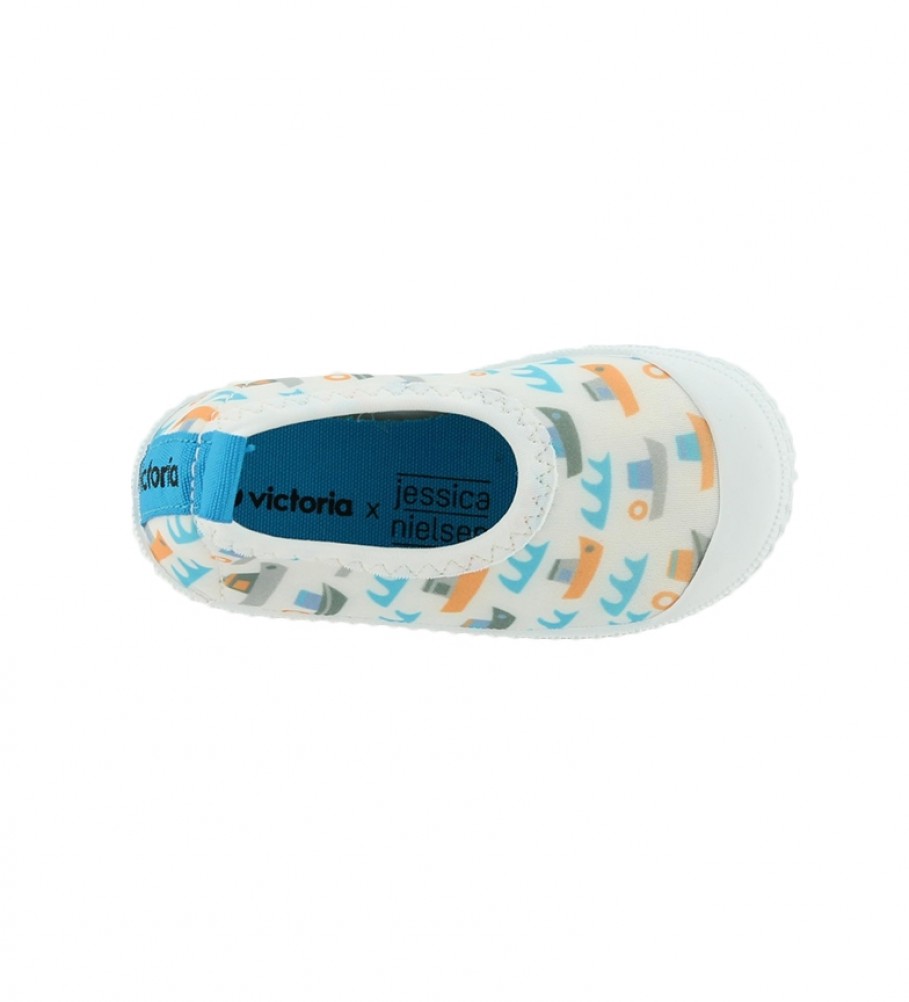 Meia Victoria Slipper da Jessica Nielsen azul