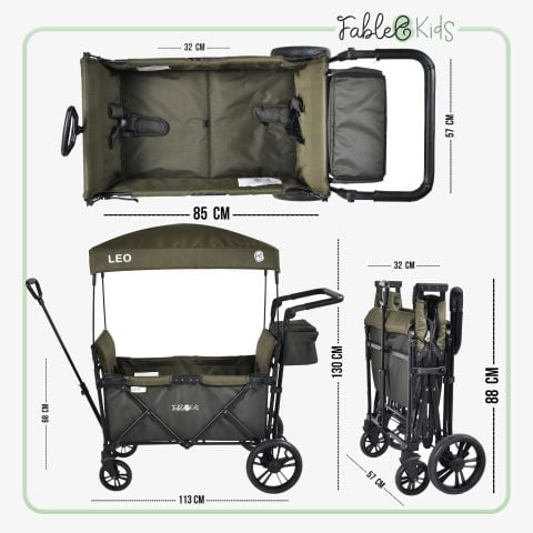 FableKids Bollerwagen LEO X2 Lite