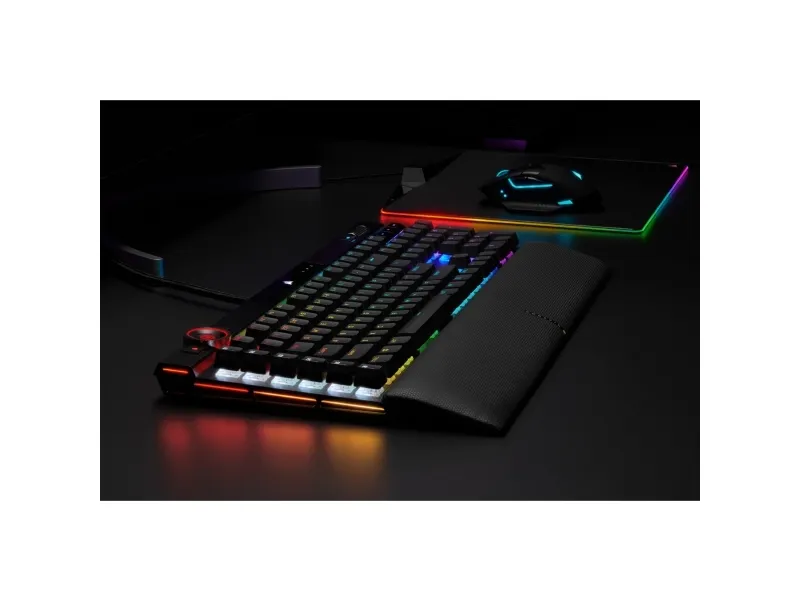 CORSAIR | K100 RGB - tastatur - bagbelyst - USB - Nordisk - tastaturkontakt: CORSAIR OPX RGB