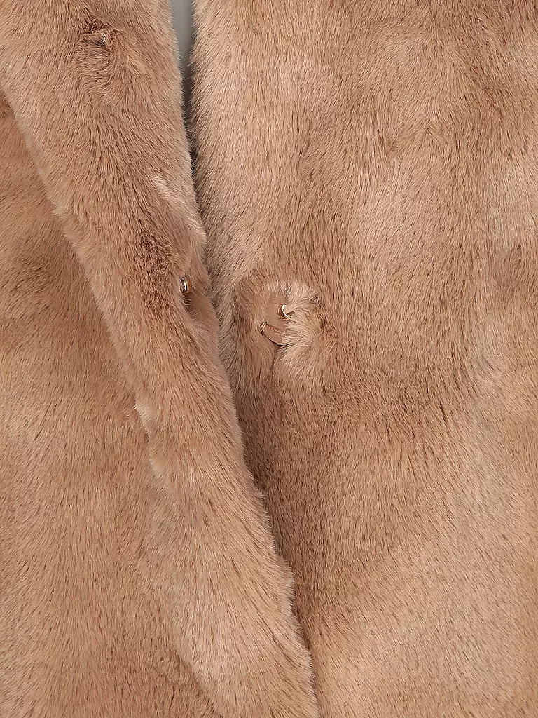 RINO&PELLE Gilet in Felloptik LISON camel