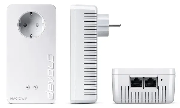 Devolo Magic 2 WiFi next Starter Kit, 2400 Mbit/s, IEEE 802.2x, IEEE 802.3ab, IEEE 802.3az, IEEE 802.3u, Gigabit Ethernet, 10,100,1000 Mbit/s, Wi-Fi 5 (802.11ac), 802.11a, 802.11b, 802.11g, Wi-Fi 4 (802.11n), Wi-Fi 5 (802.11ac)
