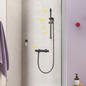 Grohe douchekraan Precision Start mat zwart
