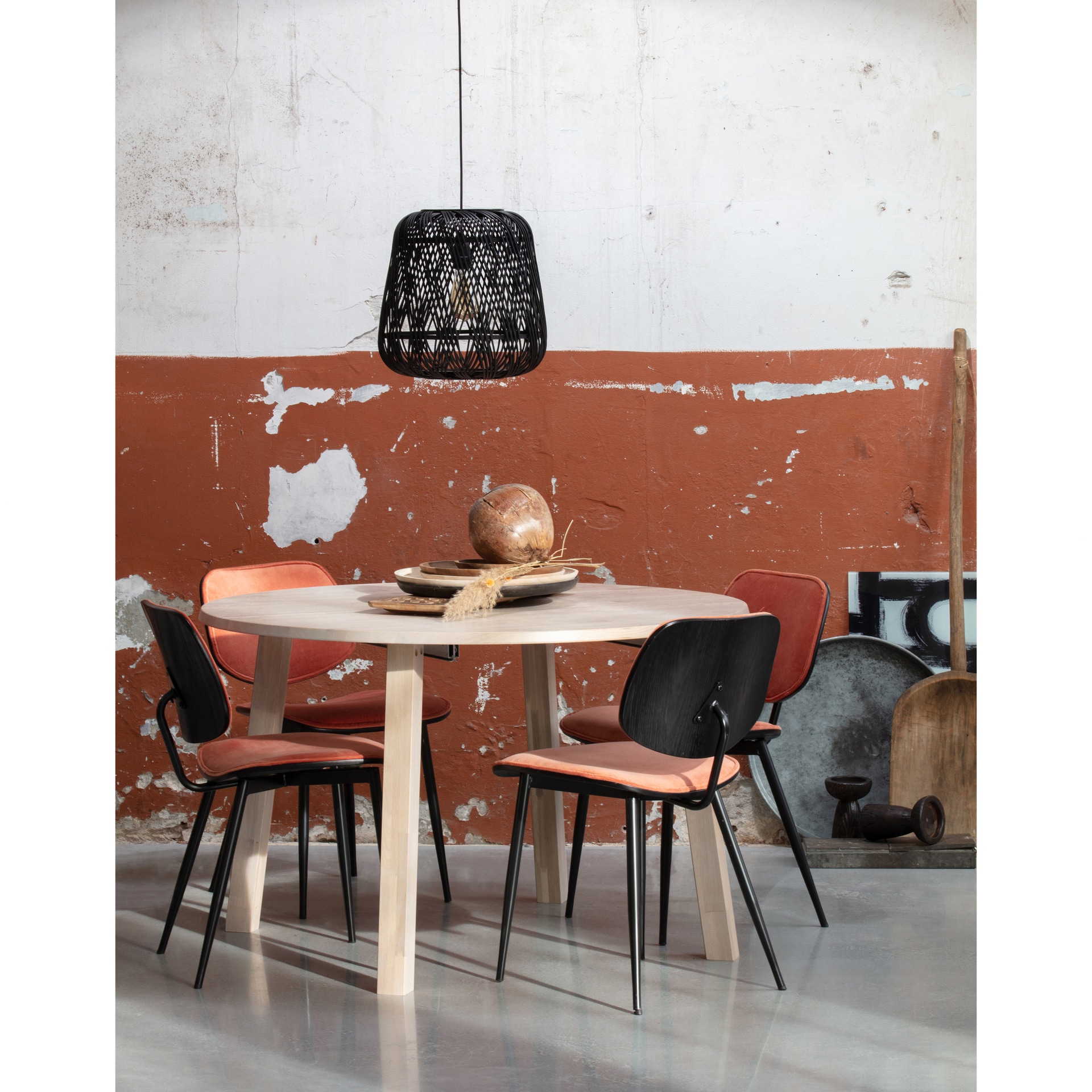 Esstisch LANGE JAN 120 x 120 (160-200) cm Eiche Sydney-Weiß