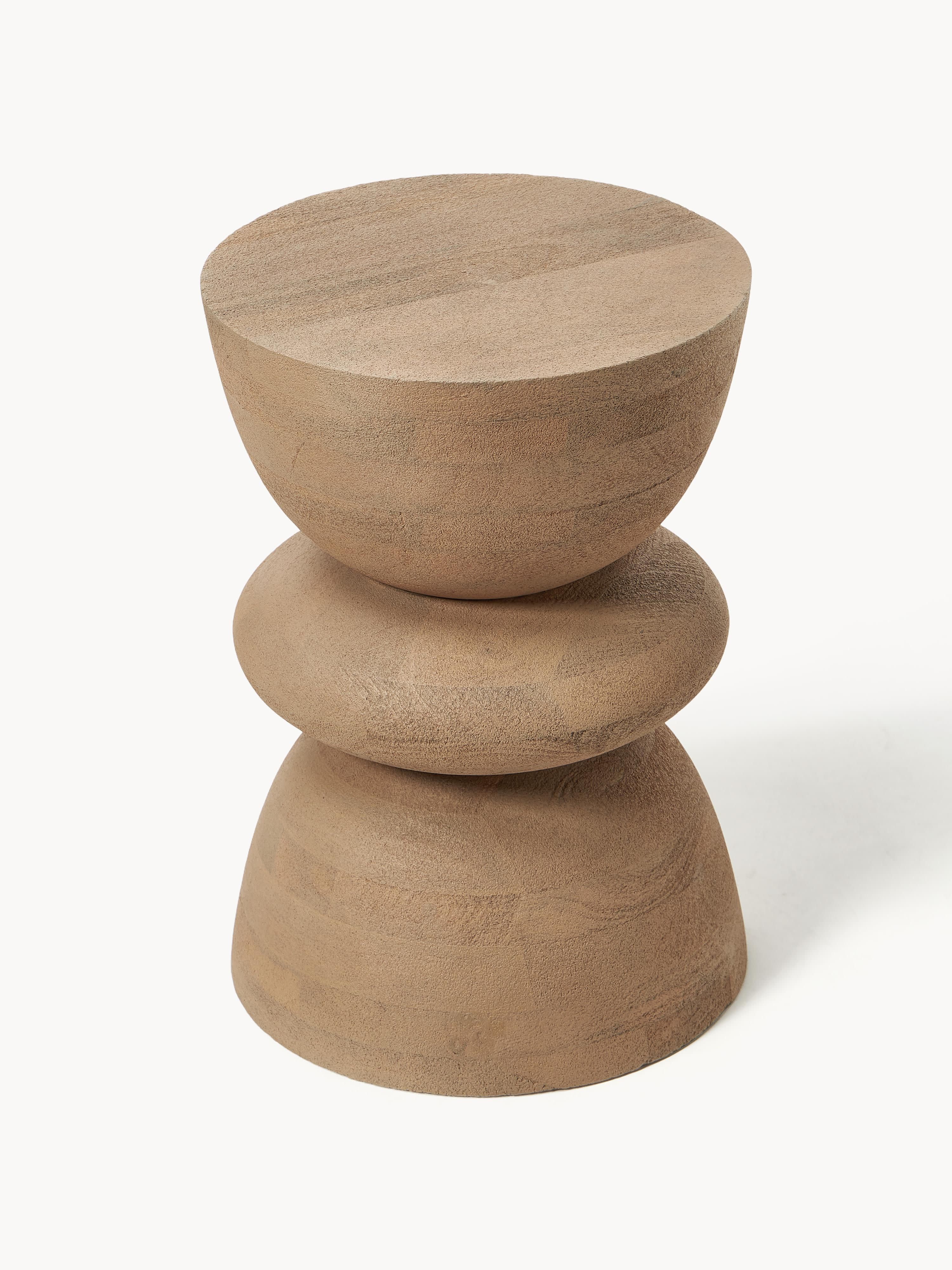 Ronde bijzettafel Benno van mangohout