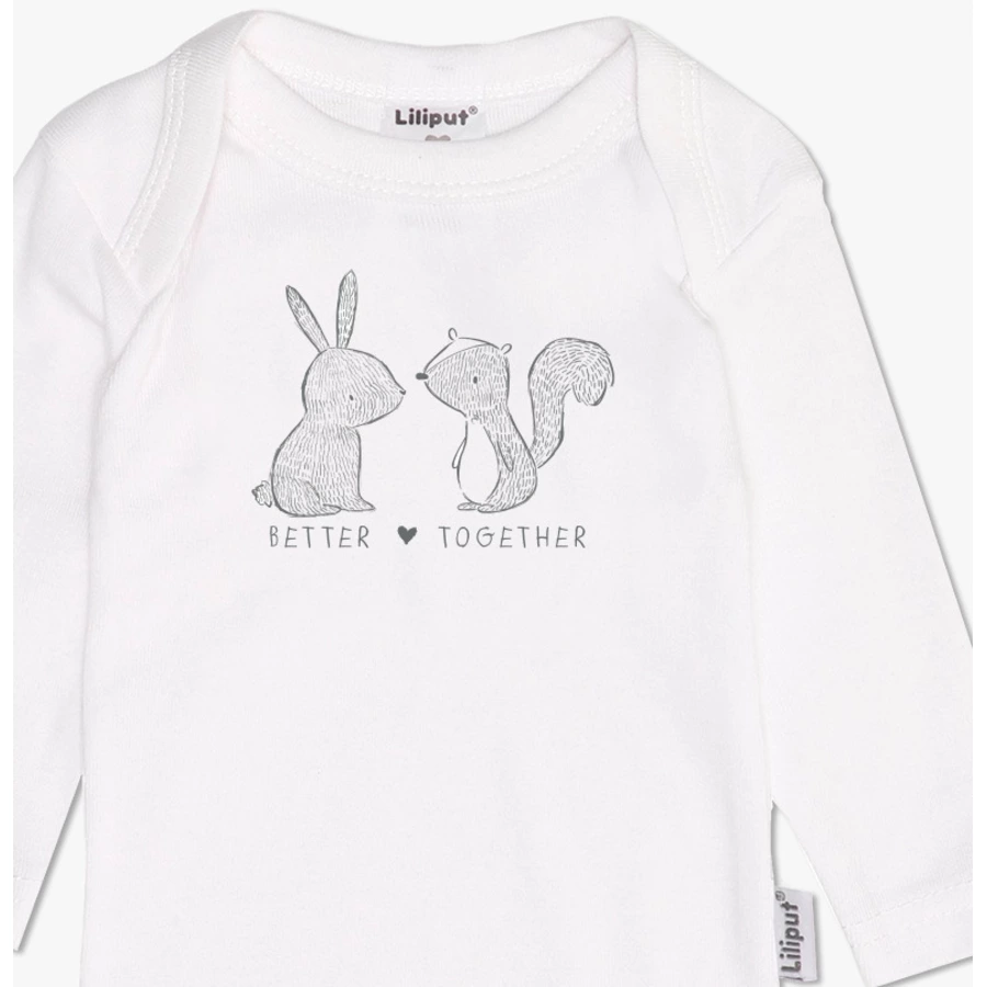 Liliput Langarmbody 2er-Pack Wild Forest  better together weiß