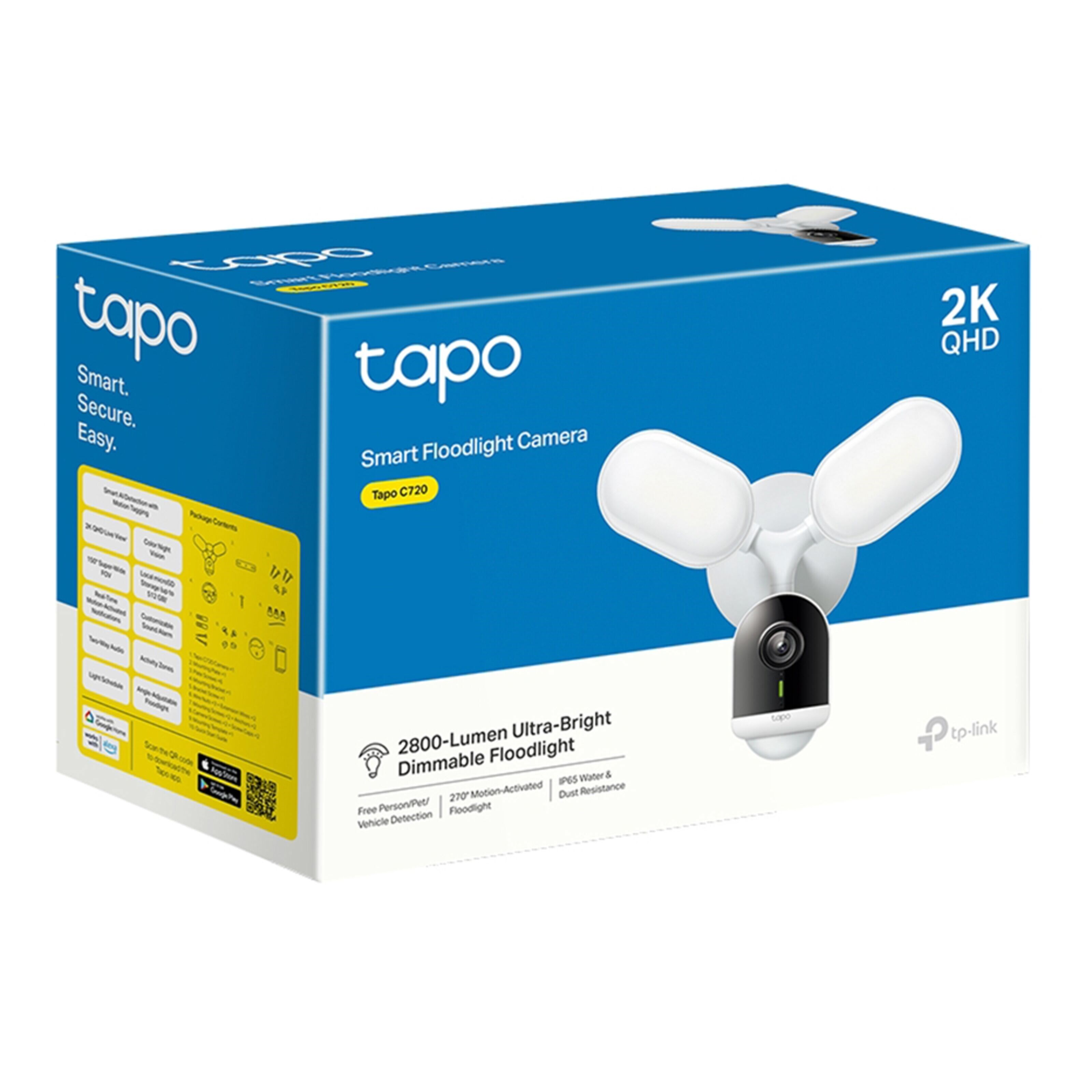 TP-link Tapo C720 Trådløst utendørskamera med lyskaster