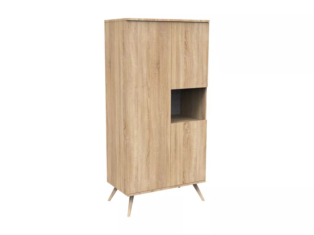 Armoire 3 portes 1 niche en bois