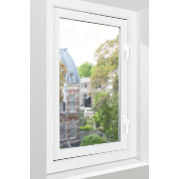AXA Raamsluiting design met slot SKG 1-ster links wit
