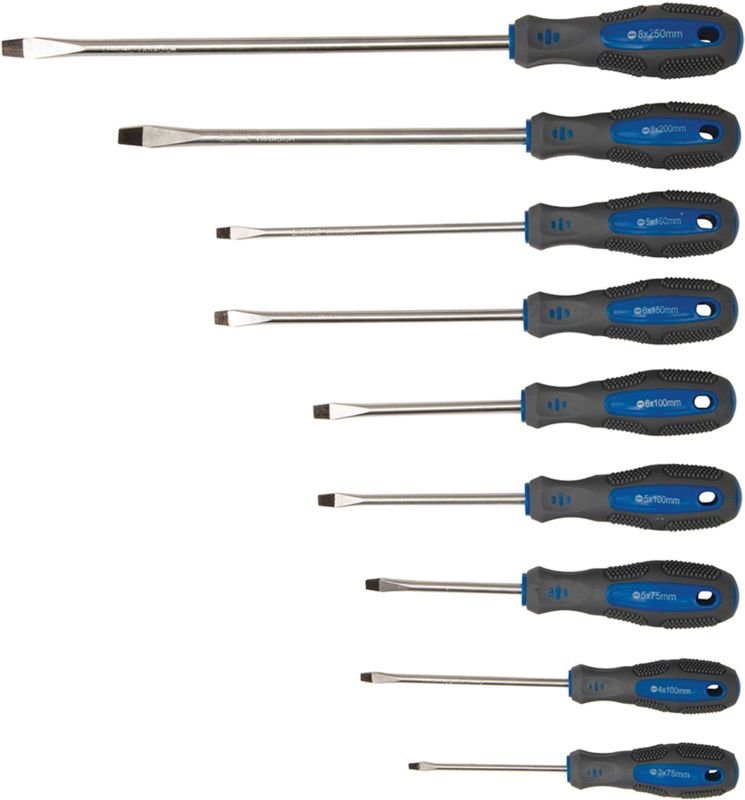 Silverline - Schroevendraaier Set - 100 Delig - Chroom-Vanadium - Soft-Grip