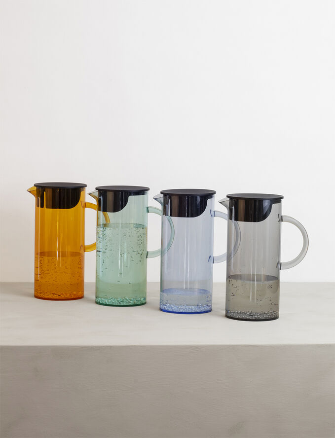 Stelton EM77 kande med låg 1.5 l. smoke Abs plast