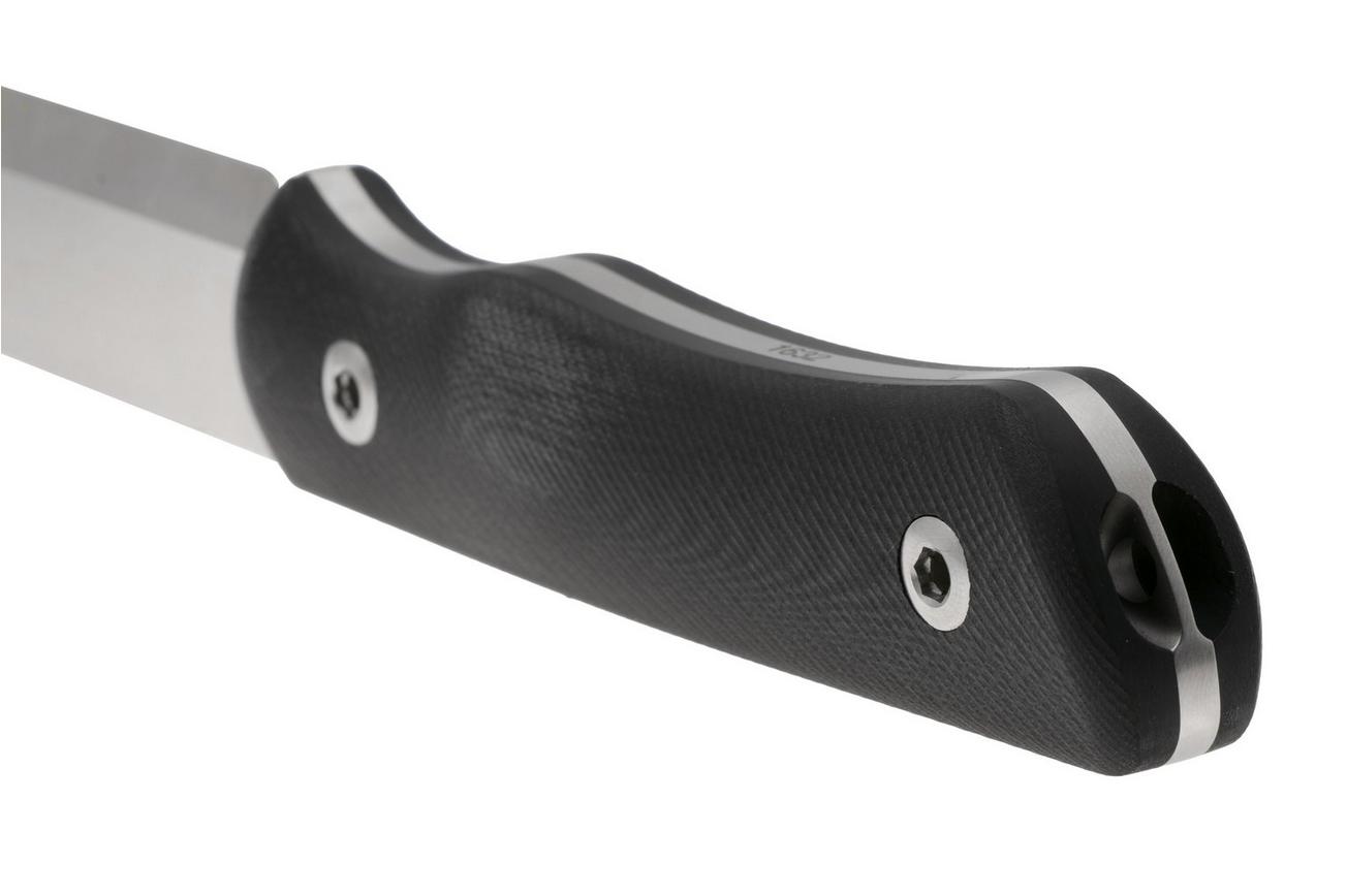Real Steel Bushcraft Plus II Scandi 3721S Black G10, bushcraftmes
