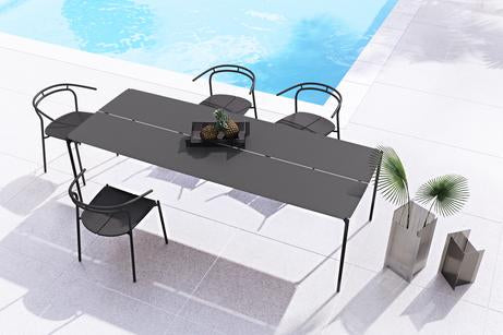 Novo tuintafel 90x240 taupe