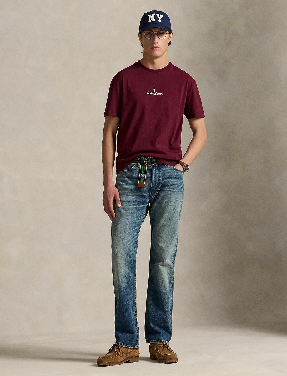 POLO RALPH LAUREN<br>Camiseta de manga comprida com logotipo