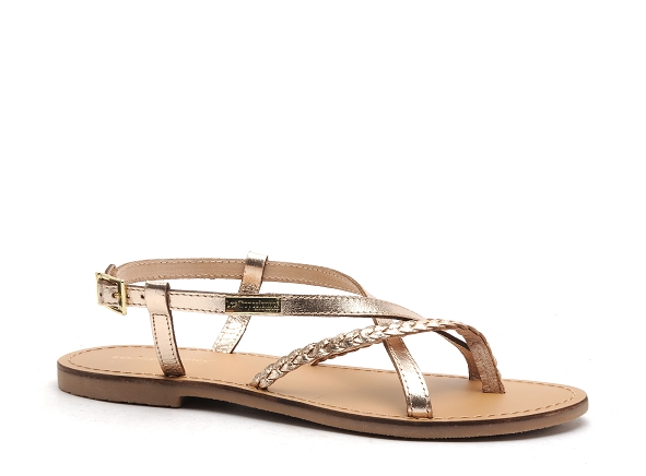 Les tropeziennes nu pieds plats femme chou or