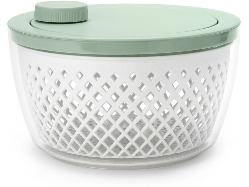 Brabantia Salatschleuder Tasty  25 cm, Grün/Transparent Schleuder für Salat