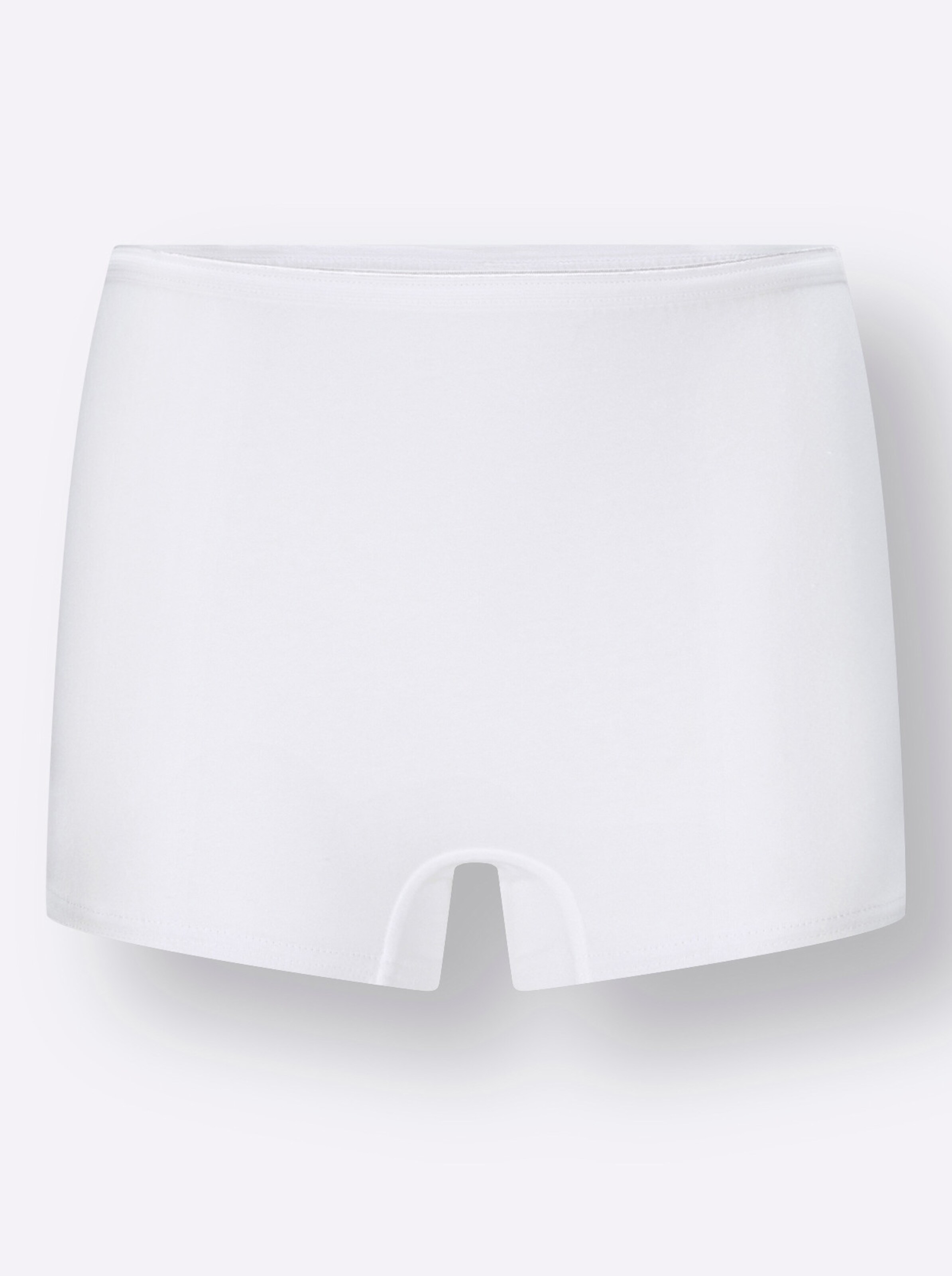wäschepur Panty in 2x hellgrau-geringelt + 2x weiß