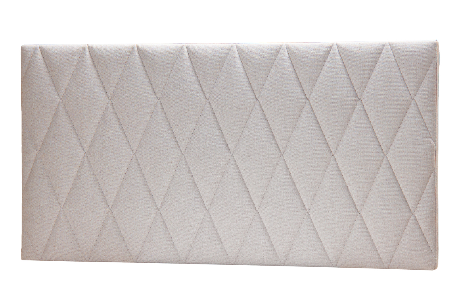 Porto vegghengt sengegavl 120 cm bredde i tekstil Gandar Beige 25. Quiltet