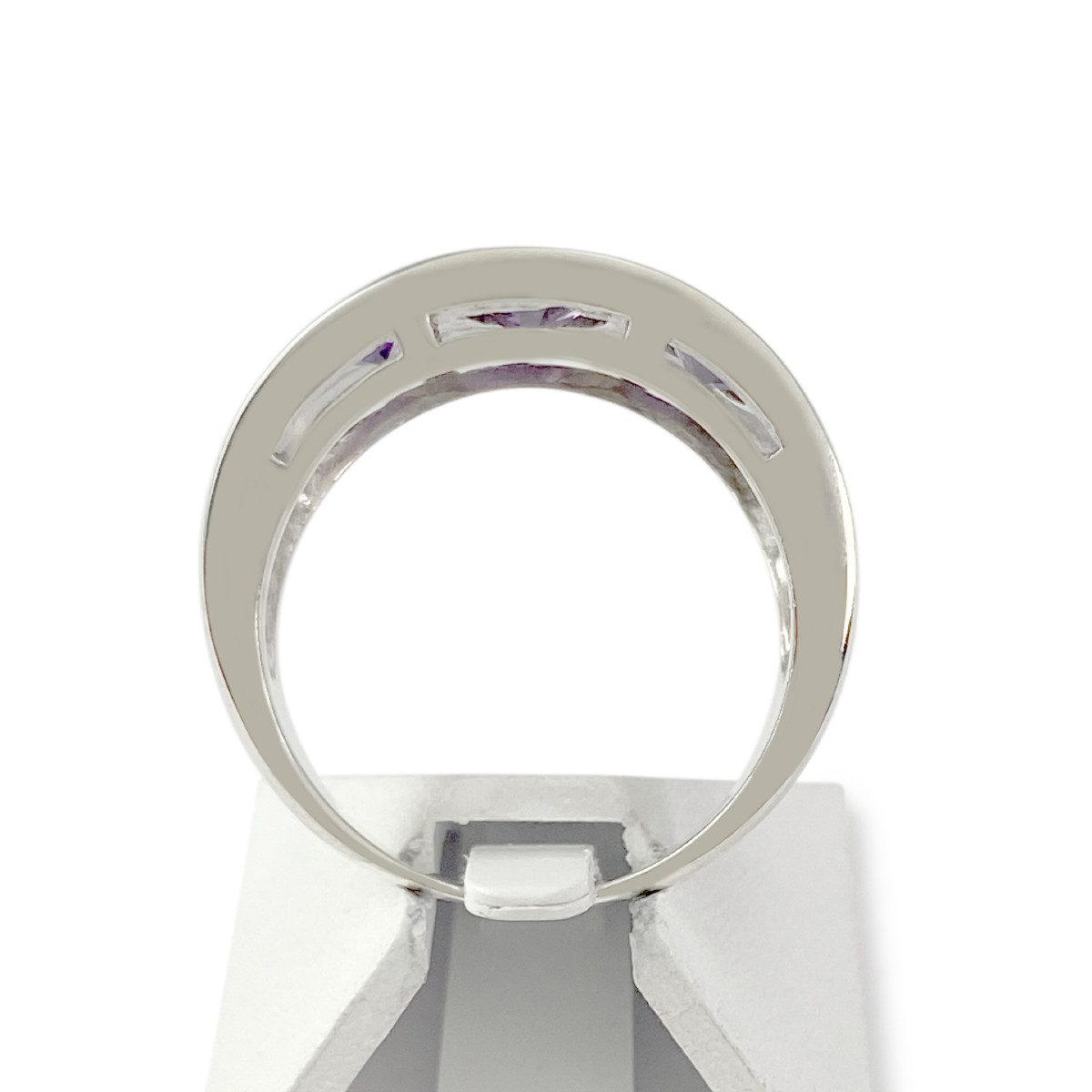 Bague d'occasion argent 925 zirconias