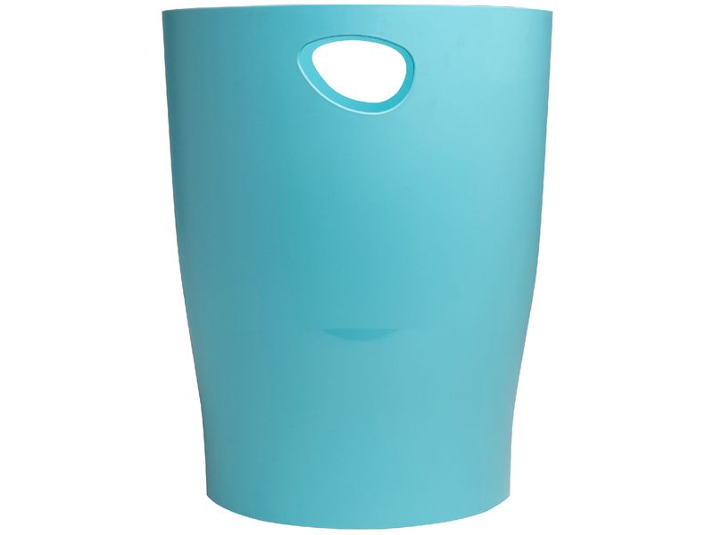 Exacompta Papierkorb Ecobin Skandi 15 L, Frostblau Abfalleimer