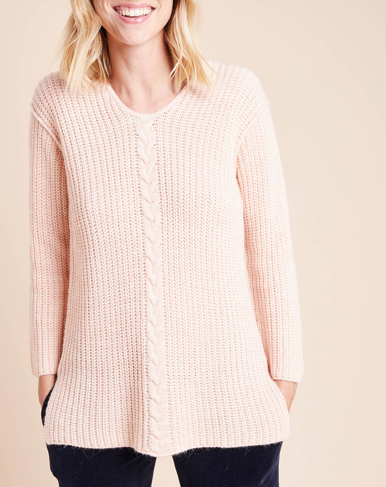Le Chat Pull Essentiel rose poudré