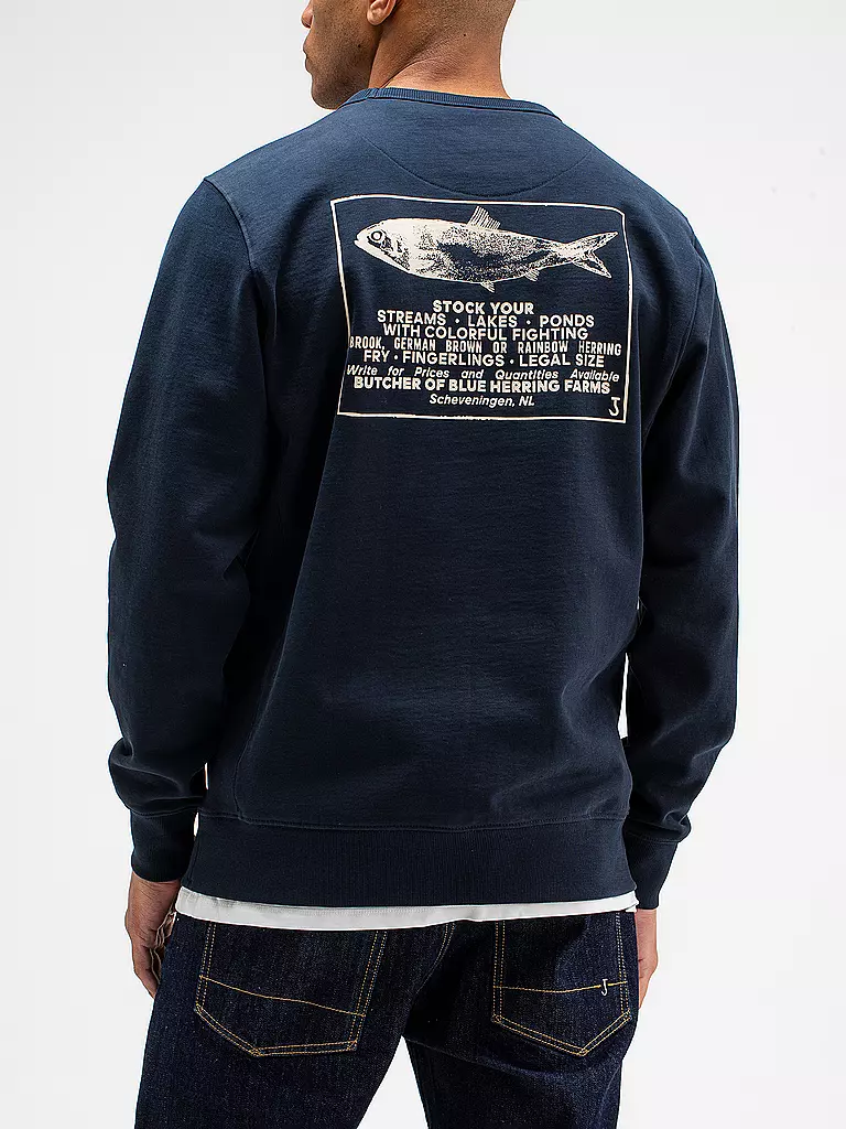 BUTCHER OF BLUE Sweater ARMY STOCK CREW blau