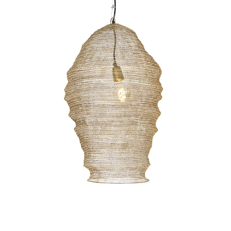 Oosterse hanglamp goud - Nidum