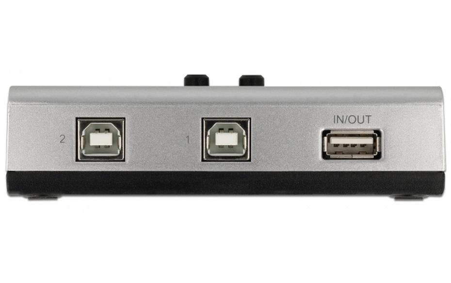 Switchbox USB 2.0, 2 PortManueller USB 2.0 Typ-B Umschalter