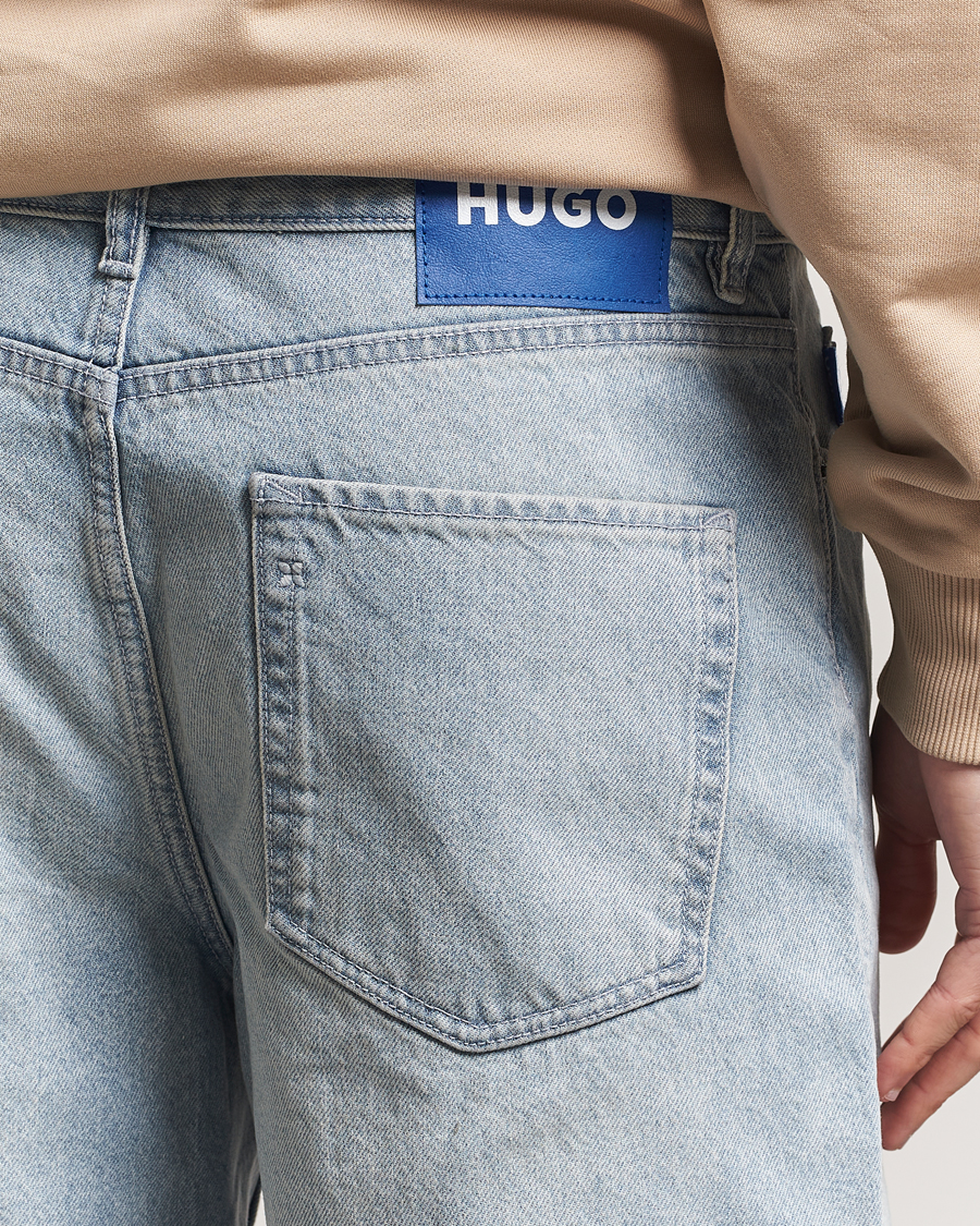 HUGO Skate Denim Shorts Light Blue