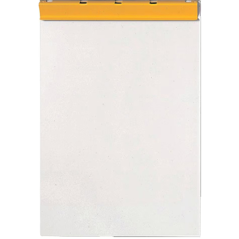 Hansa Klemmbrett, A4, hoch, grauweiss/gelb