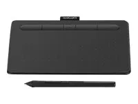 Wacom Intuos Small - Digitizer - 15.2 x 9.5 cm - elektromagnetisk - 4 knapper - trådløs, kablet - USB, Bluetooth - sort