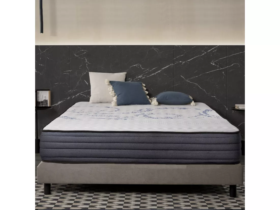 Naturalex - Matelas Perfectsleep à ressorts ensachés 140x190 cm - Épais 30 cm - Visco Thermorégulateur - Tissu Premium - Haute Qualité - Respirabilité optimale