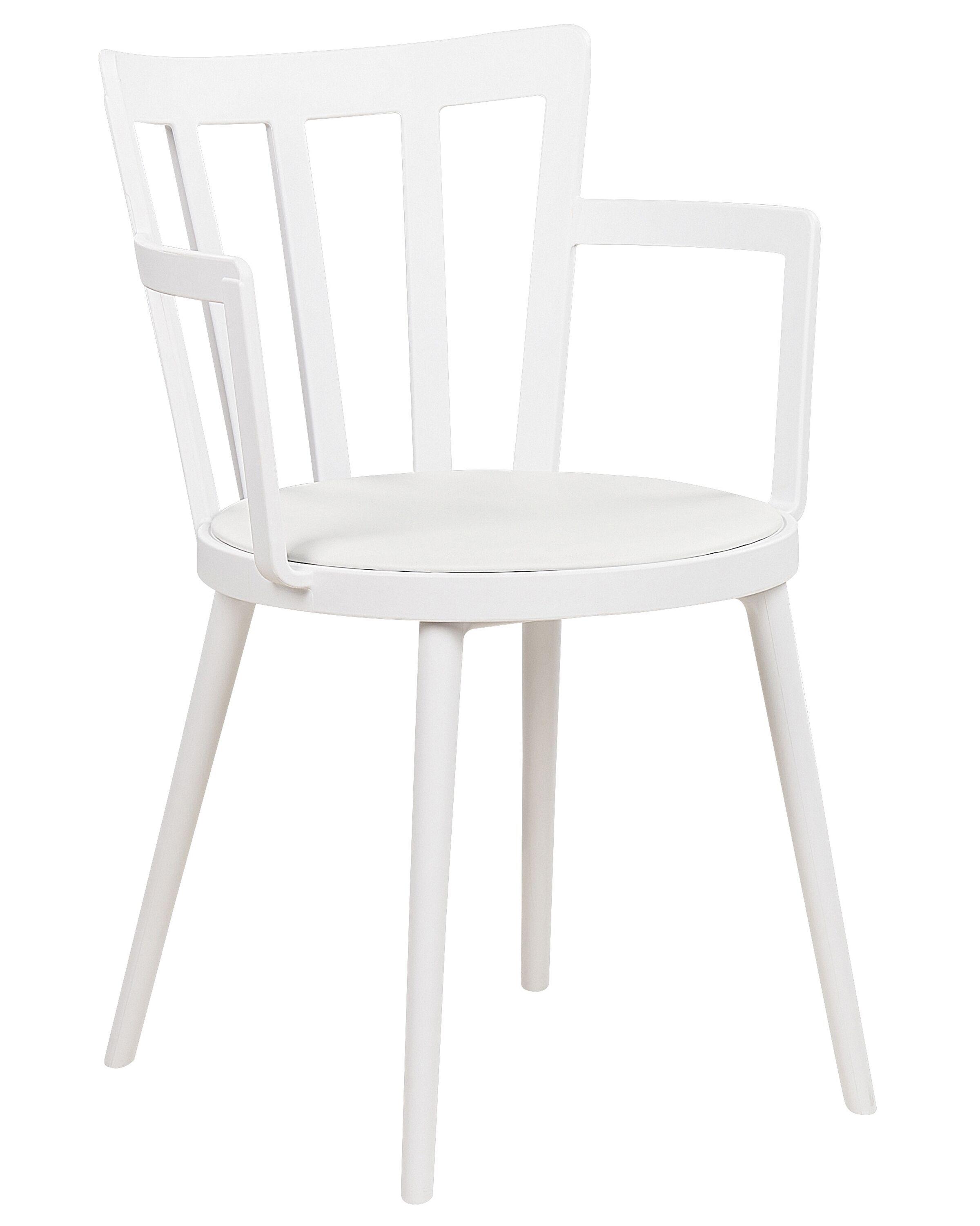 Set van 4 eetkamerstoelen MORILL Wit