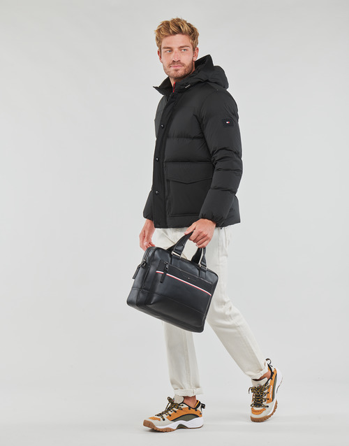 Tommy Hilfiger - HILFIGER DOWN HOODED JACKET - Noir