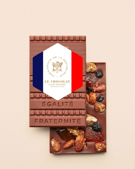Tablette Fruits secs & confits français Chocolat au Lait 45% | Le Chocolat Alain Ducasse 110g