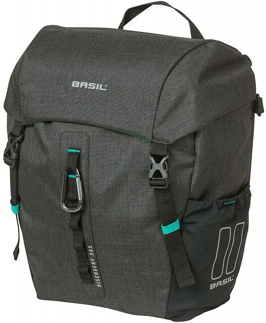 Basil Discovery 365D Enkele Fietstas M - Lichtgewich - Compac - Waterdicht - Zwart