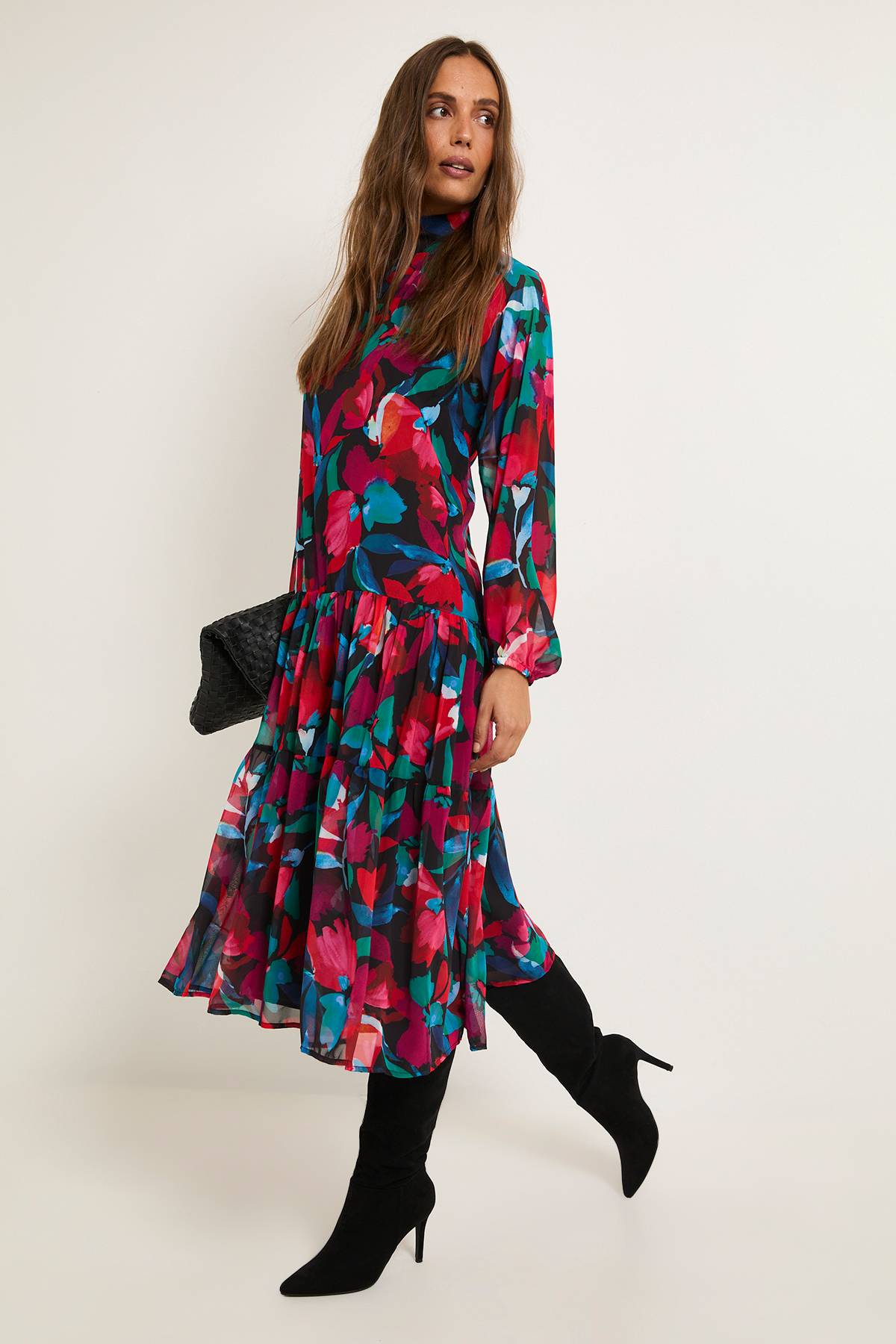 Wallis Robe Smockée À Imprimé Fleuri