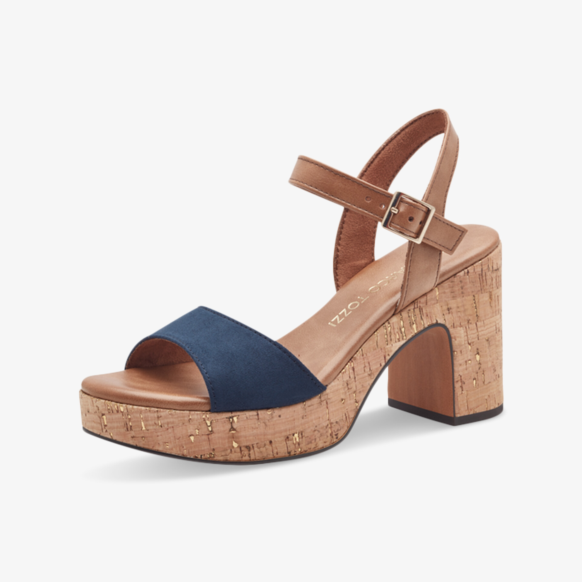 MARCO TOZZI Damen Riemchensandalen blau
