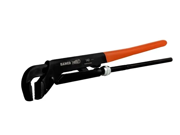 Bahco Swedish Model, Sort, Orange, Svensk rørtang, Orange, 16 cm, 90°, Stål