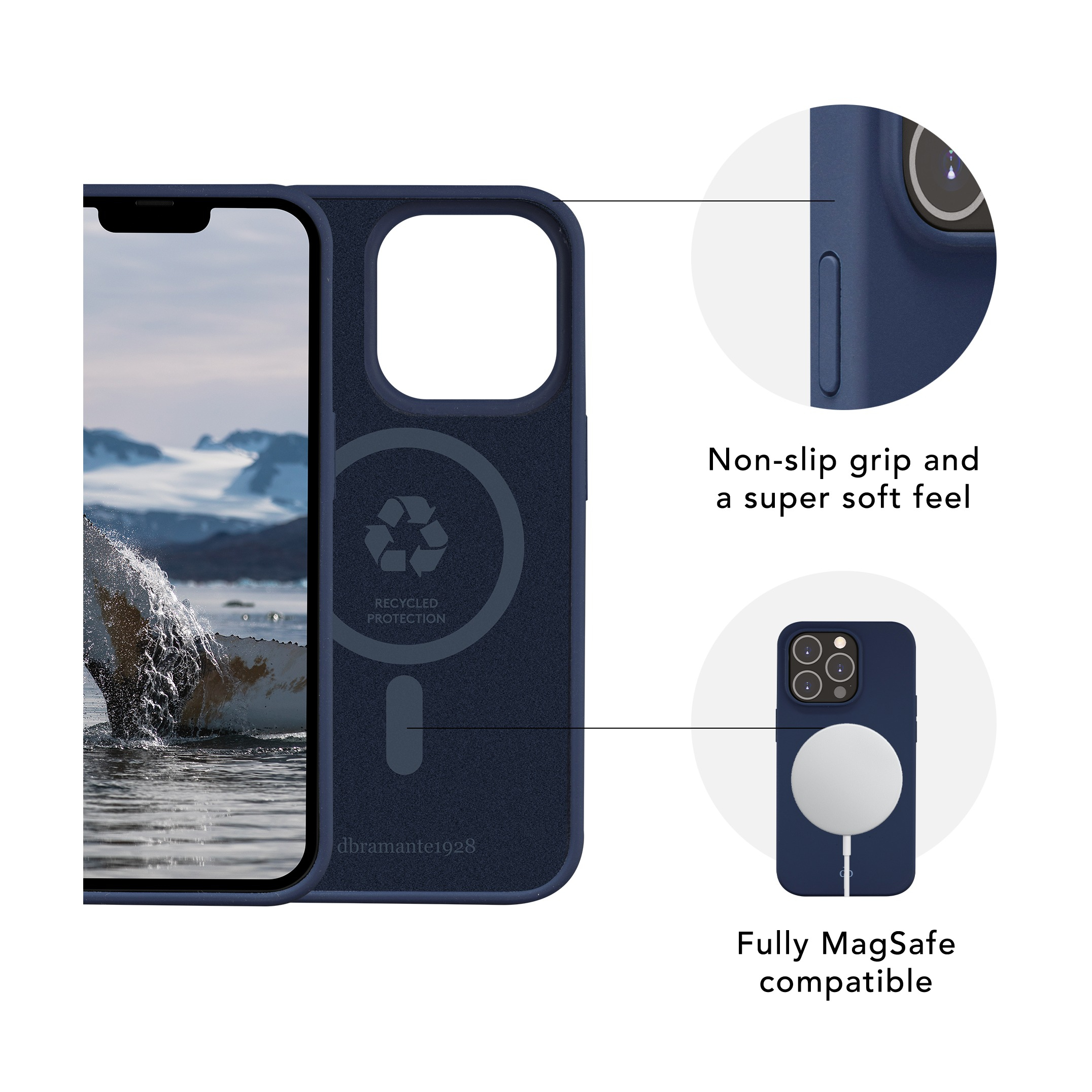 iPhone 14 Pro Max MagSafe Silikon Case Hülle Monaco Recycled (MO67PABL1649) - Pacific Blue