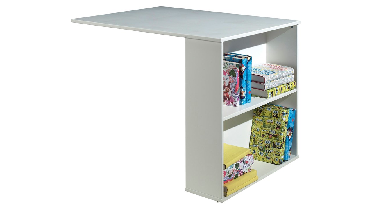 Bureau voor halfhoogslaper Pino/Scott wit