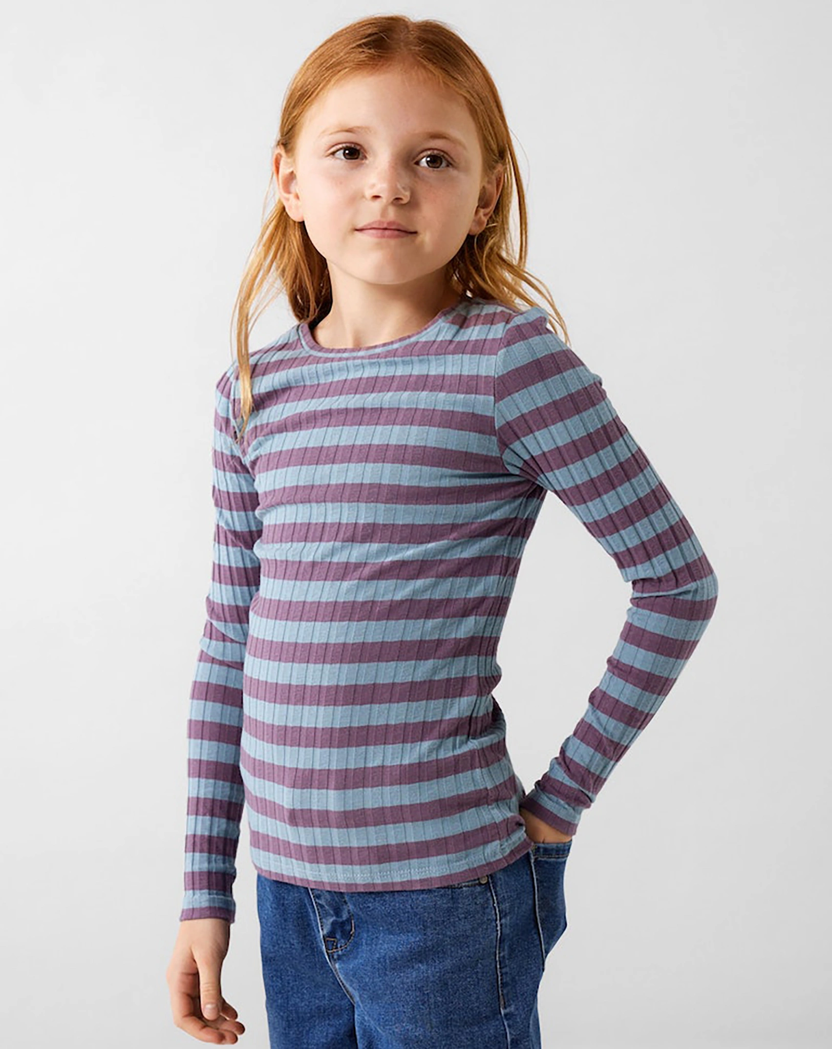 Langarmshirt NKFLILLO SLIM in citadel